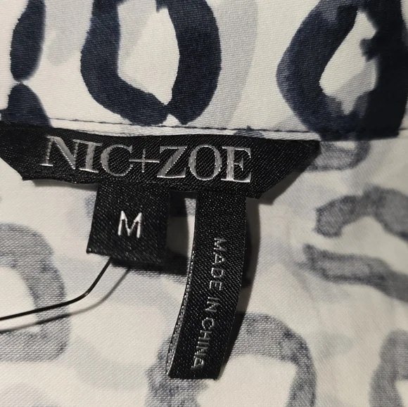 NWT NIC+ZOE  Shirt Jacket Dress Women's Size Medium - Picture 9 of 11